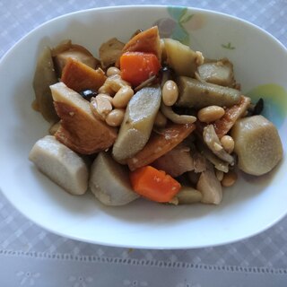 根菜と大豆の煮物